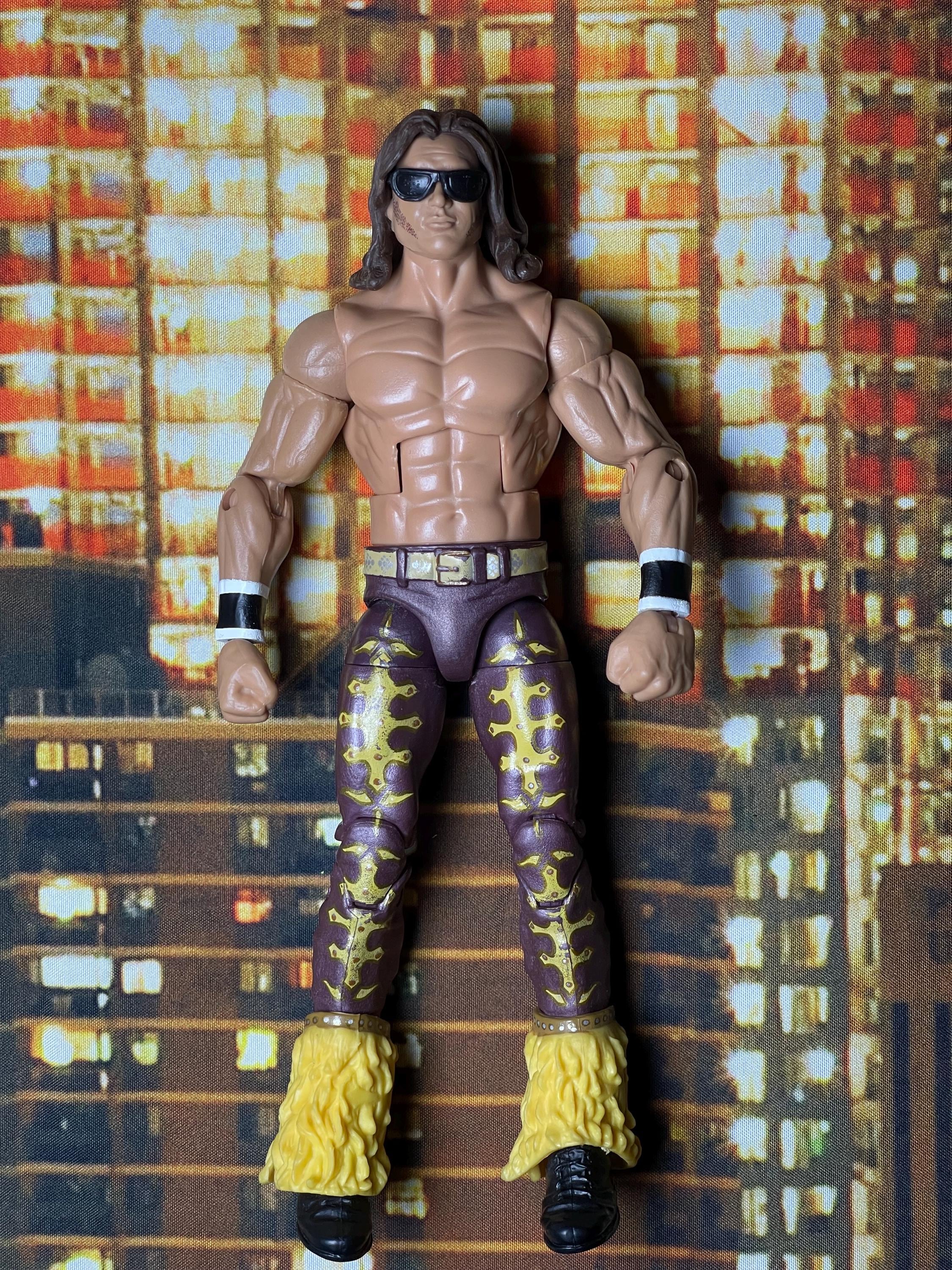 WWE John Morrison Action Figure – Sunglasses, Purple/gold Gear