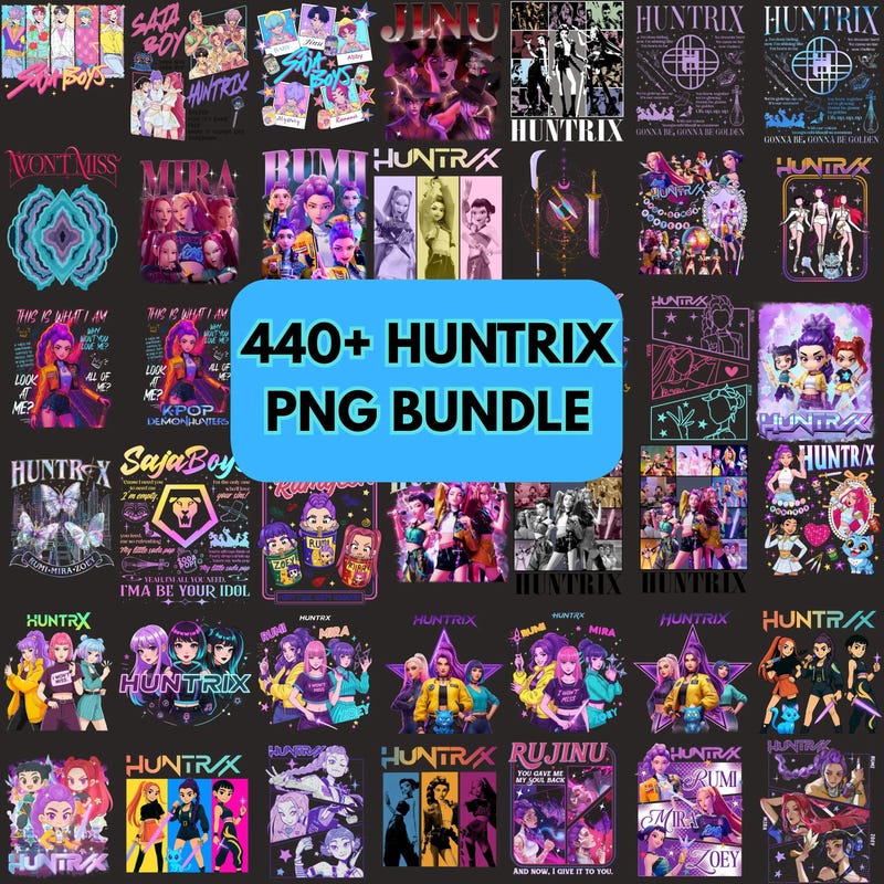 Huntrix Silhouette Svg - Etsy