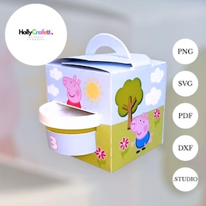 Digital template for Play-Doh box - Cutting template for a Play-Doh box - Template Play-Doh box 28g