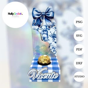 Ferrero Rocher Chocolate Box Template | Party Favor Box Template | Silhouette Cricut Cut File