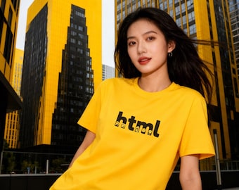 HTML-minimaal T-shirt voor ontwikkelaars – codeershirt