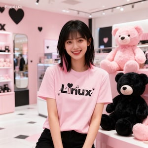 Linux Shirt – Pink Programmer Gift Tee