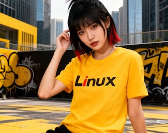 Linux-shirt – T-shirt met minimale coder – uniseks ontwikkelaarscadeau