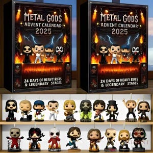 Metal Gods Advent Calendar 2025 | Rock Legend Mini Figures