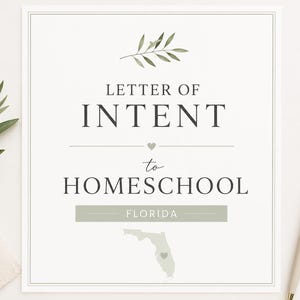 Florida Homeschool Letter of Intent