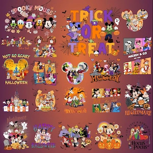 20 Datei Disney Bundle Halloween Maus und Freunde, Png Halloween Bundle Png Süßes oder Saures, Spooky Vibes Png Halloween Familienausflug Png