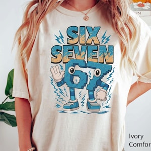 Steal a Brainrot Six Seven Italian Brainrot Kids Gaming Meme PNG, Baseball Number, Six Seven Ice Cream Drip 67 Meme Gen Alpha Slang PNG