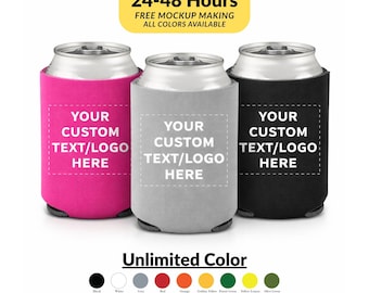 Custom Can Cooler Wrap - Personalisierte Getränkehülle für Hochzeiten, Partys, Geburtstage, Firmenveranstaltungen und besondere Anlässe