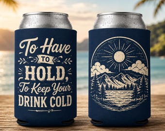 Lustiges Dosenkühlergeschenk, das Sie halten müssen, um Ihr Getränk kalt zu halten Dosenkühler, Bierhalter, Campingsgeschenk, Seeparty-Getränkehülle