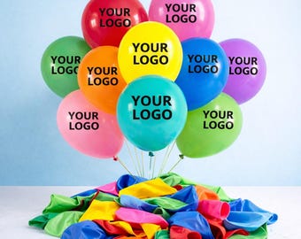 Custom Logo Balloons for Events, Personalized Party Decor, Printed Balloons, Birthday Wedding Baby Shower Decoration Supplies