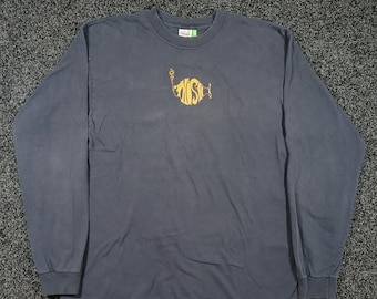 Vintage Phish Summer Tour 2003 Long Sleeve Shirt Anvil Navy Large Band T-Shirt