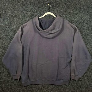 Vintage 90s FILA Hoodie XL Navy Blue Embroidered Logo Pullover Sweatshirt afbeelding 4