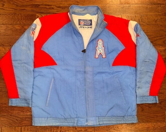 Vintage 90s Houston Oilers Apex One Jacket NFL Football XL