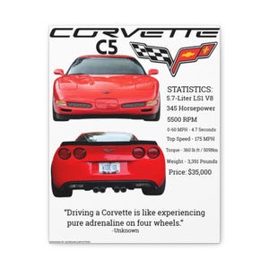 Poster C5 Corvette