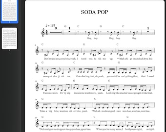 Soda Pop - KPOP Demon Hunters, Beginner Piano Sheet Music (PDF)