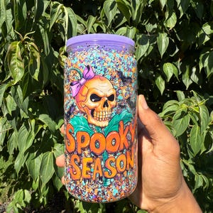 16oz custom Horror snow globe cup