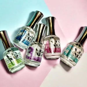 Dip Powder Liquids: Prep, Base, Activator, Top Coat, Brush Saver - Fast Drying