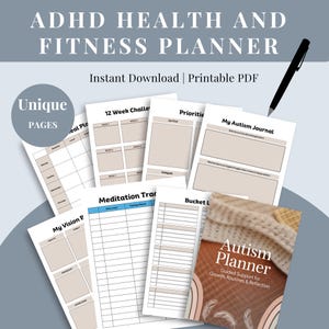 Autism Planner 2025, Printable Special Needs Organizer, Behavior & Routine Tracker, Therapy Log, Visual Schedule for Kids and Adults