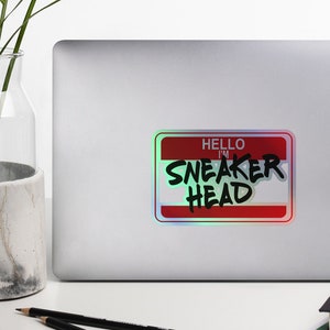 Sneaker Head Holographic stickers