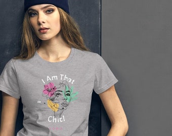 Je suis chic ! T-shirt à manches courtes pour femme For Born Again Christian Woman Gift Shirt Believer