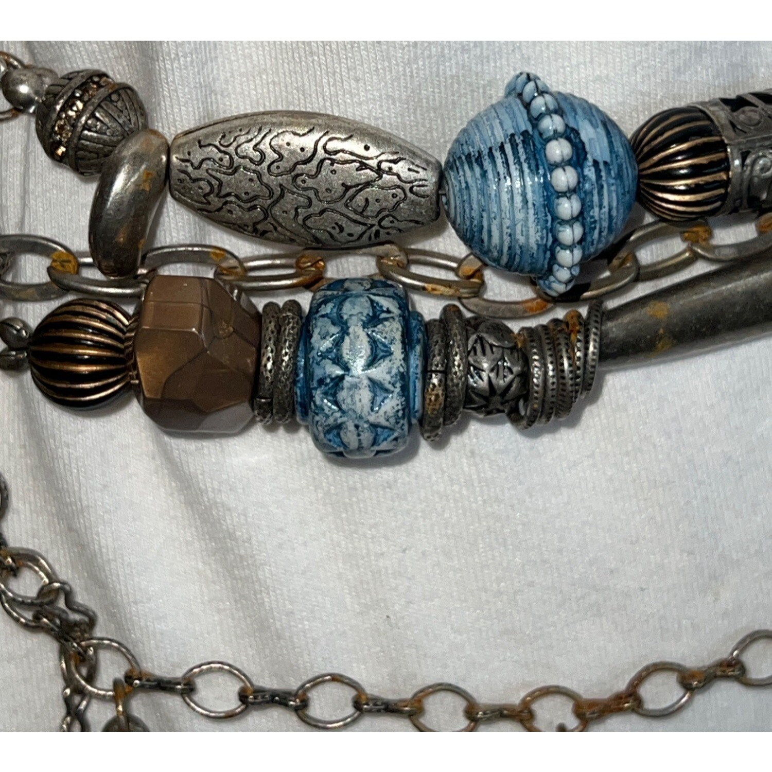 Southwestern Metal and Ceramic Belt -- 48 display picture 3