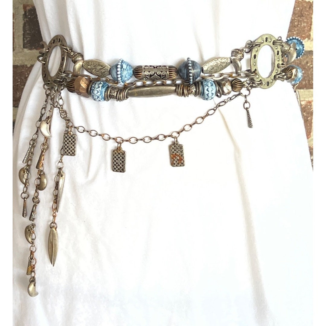 Southwestern Metal and Ceramic Belt -- 48 display picture 1