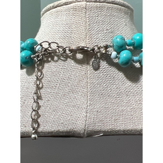 Premier Design Glass Bead Double Strand Necklace … - image 4