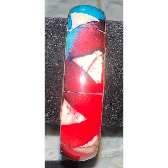 Kaleidoscope Brass Painted Bangle - image 2