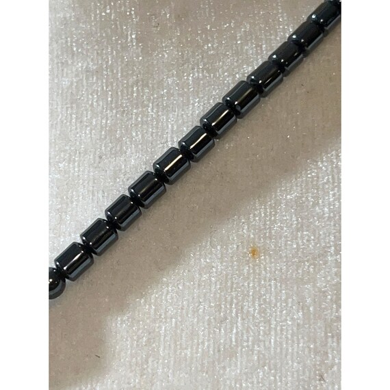 Genuine Black Hematite Pendant Necklace -- 18" - image 7