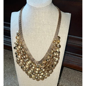 Vintage  Bismark Chain Gold Dangle Coin Necklace  - 20&quot;