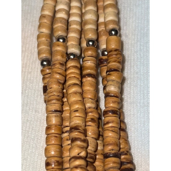 Artisan Wooden Bead Multistrand Necklace — 28” - image 5
