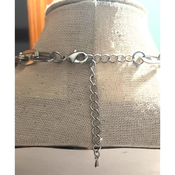 Silver-tone Multi-Link Necklace -- 18" - image 4
