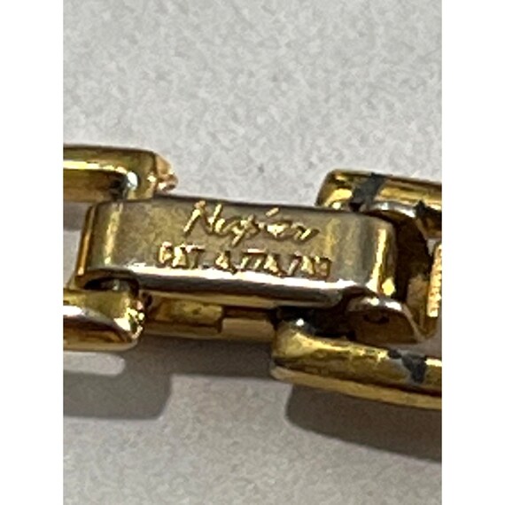 Napier Vintage Textured Link Bracelet -- 7" - image 3