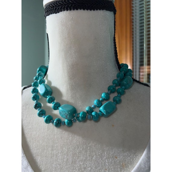 Premier Design Glass Bead Double Strand Necklace … - image 8