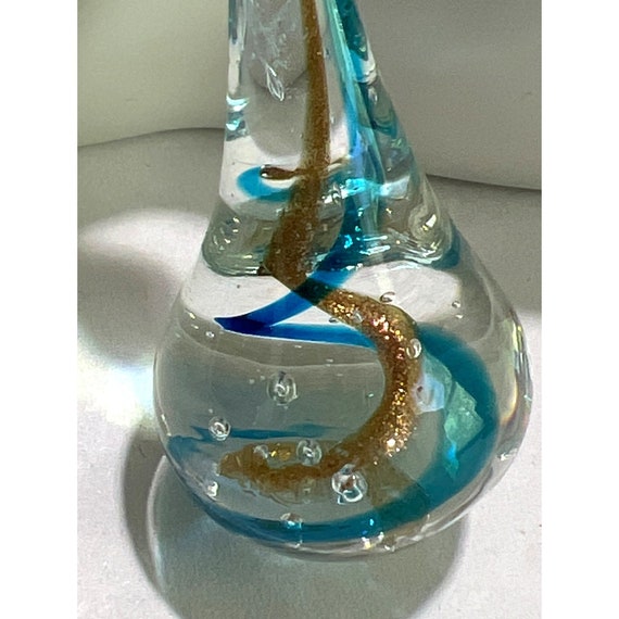 Glass Glitter Spiral Pendant - image 2