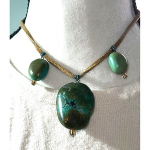 Cousin Claudine Turquoise Necklace -- 16&quot;
