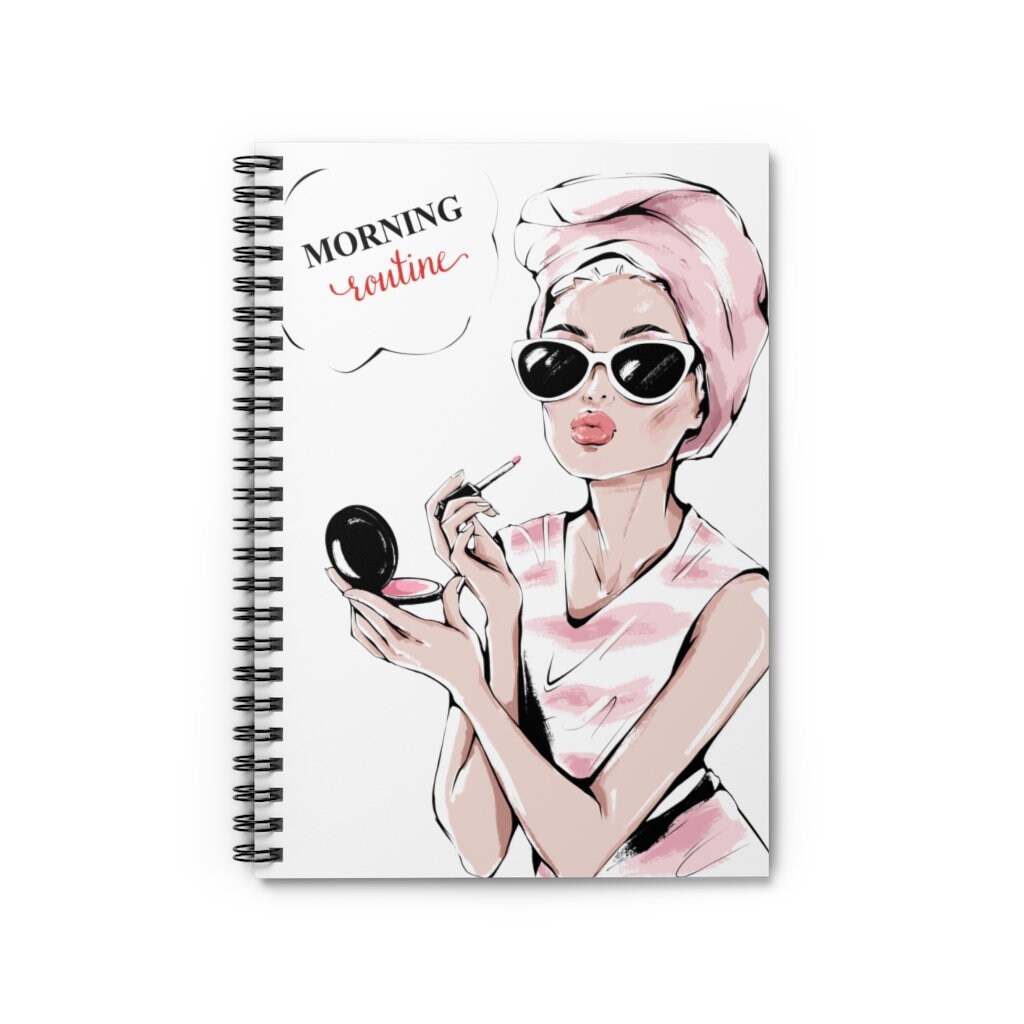 Morning Routine Spiral Notebook - Ruled Line - Etsy