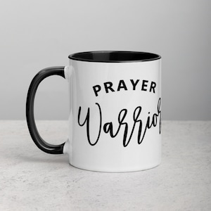 Prayer Warrior Mug with Color Inside