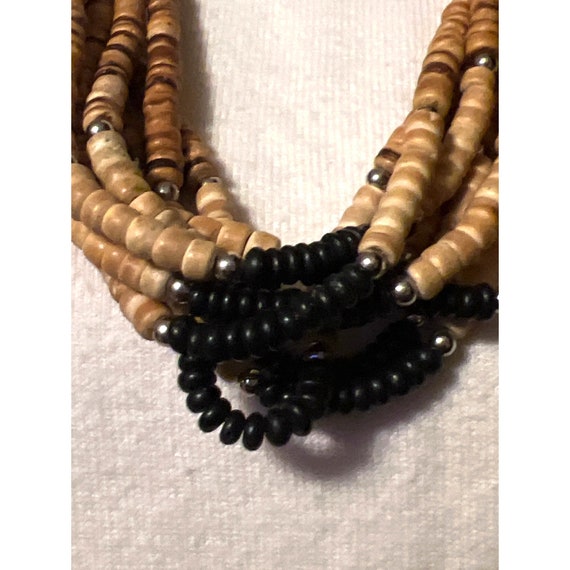 Artisan Wooden Bead Multistrand Necklace — 28” - image 6
