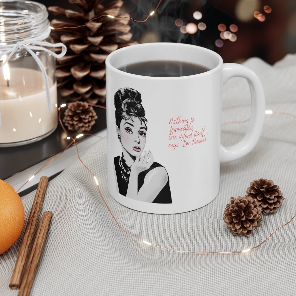 Audrey Hepburn Ceramic Mug 11oz - Etsy