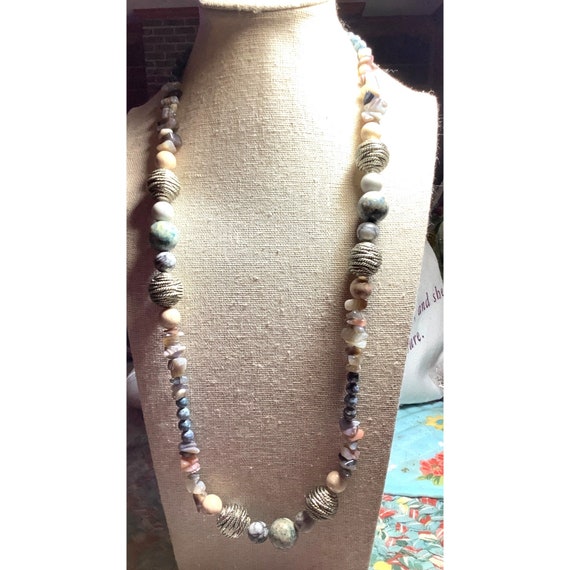 Artisan Semi-Precious Necklace -- 22" -- NWTS - image 4