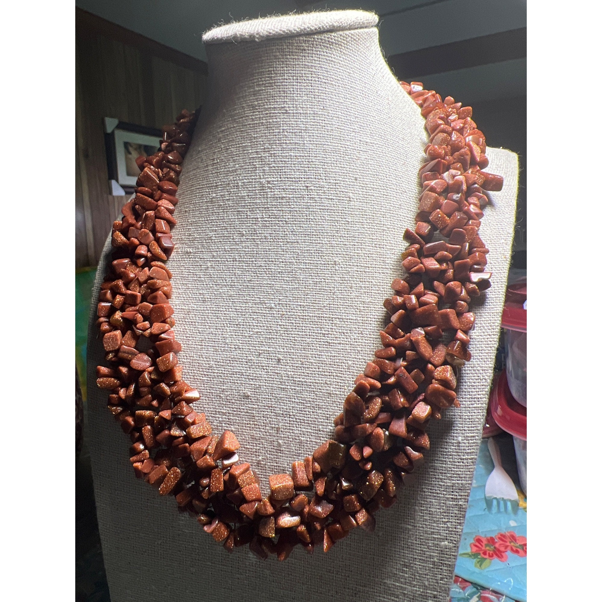 Collana Artigianale Pietre Azzurre, Corallo E Perle Bianche V.2 – DD Ceramiche Siciliane - Foto 9