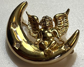 Givenchy-vintage Angel Brooch - Etsy
