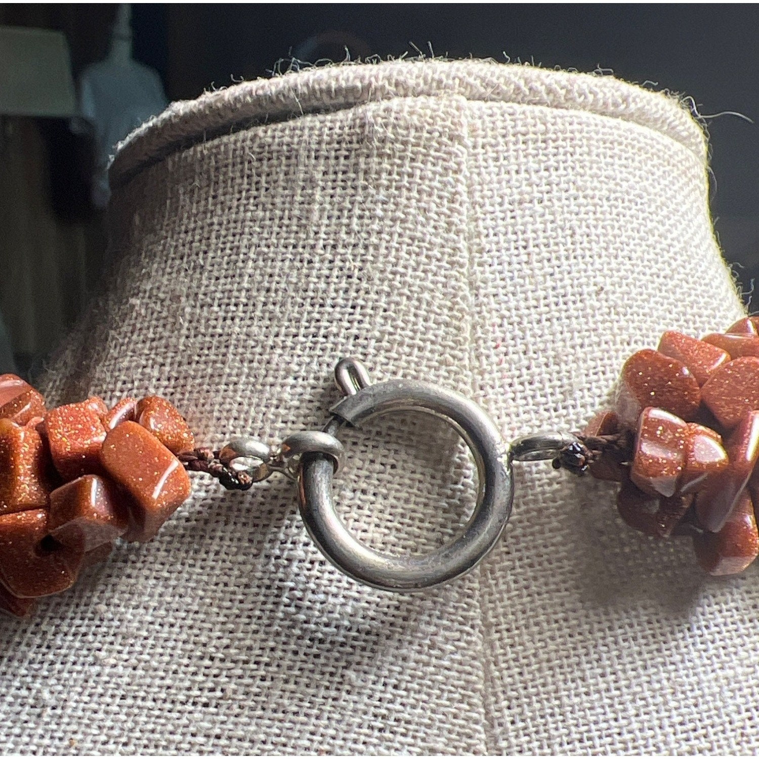 Collana Artigianale Pietre Azzurre, Corallo E Perle Bianche V.2 &ndash; DD Ceramiche Siciliane