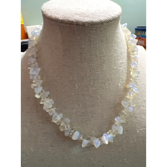 Opalite Crystal Necklace -- 14"