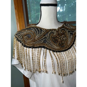 Vintage Beaded Capelet