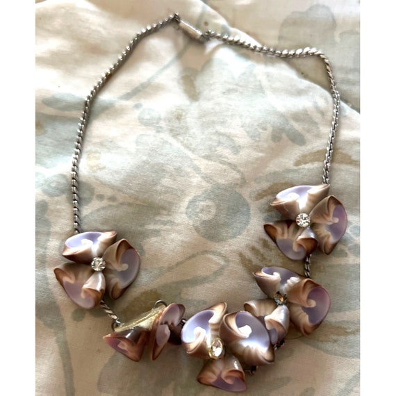 Shell & Crystal Necklace - image 6