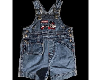 Authentische Jeans-Shorts aus den 1990er Jahren von The Disney Store, Modell „Minnie Classic“.