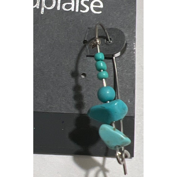 Carol Dauplaise Turquoise And Silver Dangle Earri… - image 4