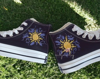 Personalized Chuck Taylor Shoes Embroidery T.angled Movie Lanterns Shoes Embroidery Shoes High Top Movie Lamp Sneaker Gift for Her